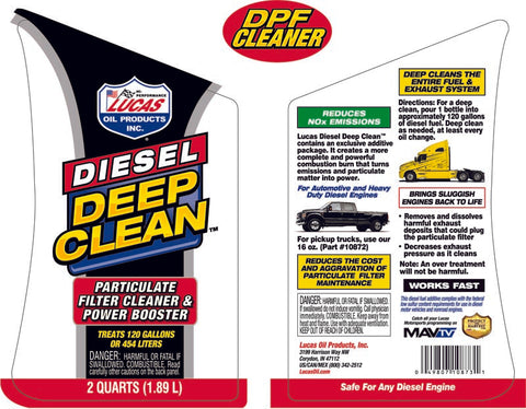 LUCAS OIL 10873 DIESEL DEEP CLEAN - 64 OUNCE