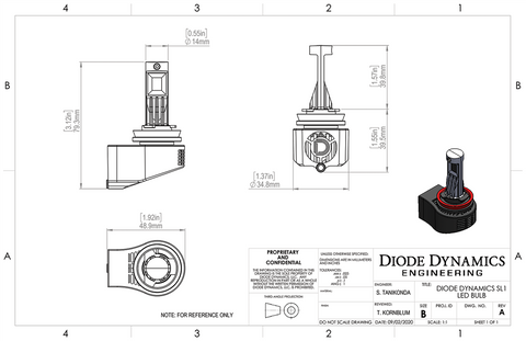 DIODE DYNAMC DD0218P 9005 SL1 LED BULBS PAIR)