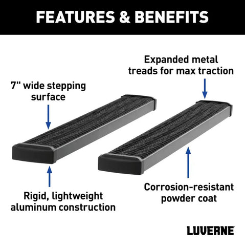 LUVERNE TRK 415125-401733 GRIP STEP 7' X 125' ALUMINUM W2W RU