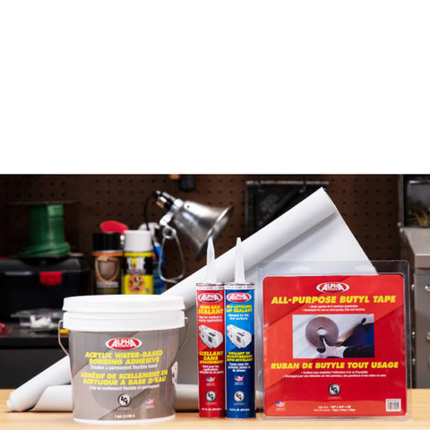 RV ROOF KIT - SUPERFLEX WHITE