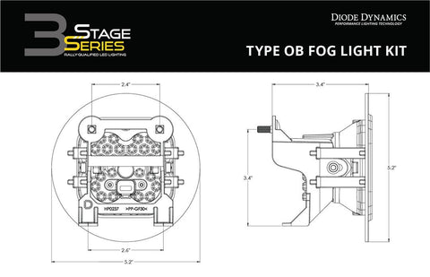 DIODE DYNAMC DD7074 SS3 MAX TYPE OB KIT ABL YELLOW SAE
