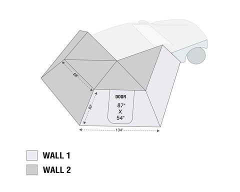 OVERLAND VCL 18239909 NOMADIC 270 LT AWNING WALL 2 PASSEN