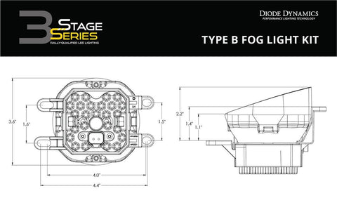 DIODE DYNAMC DD7000 SS3 PRO TYPE B KIT ABL YELLOW SAE F