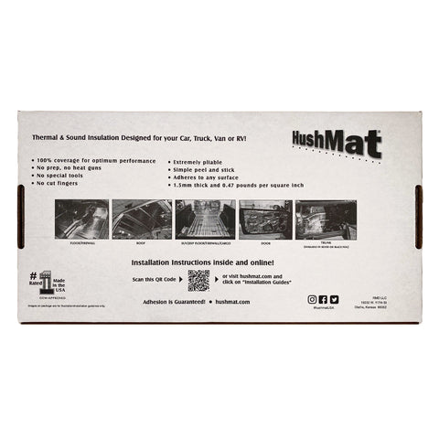 HUSHMAT 10400 FLOOR/DASH KT SOUND DEADENING AND T