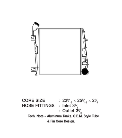 CSF RADIATOR 6012 08-10 FORD SUPER DUTY 6.4