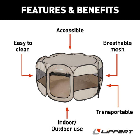 PORTABLE PLAYPEN - LARGE/X-LARGE