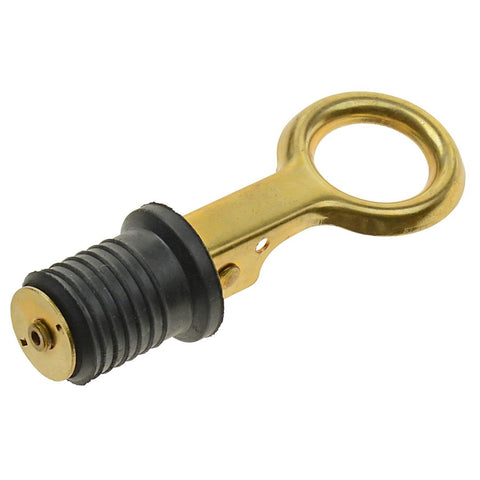 T-H MARINE BE-PL-54842-DP SNAP DRAIN PLUG 1' BRASS