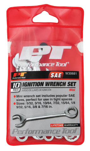 10PC SAE IGNITION WRENCH
