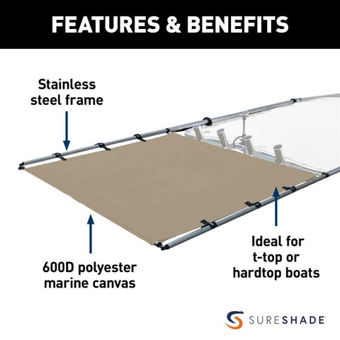 PTX POWER SHADE SS 51 INCH WIDE TAN