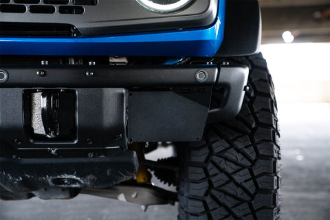 DV8 Offroad LPBR-02 Front license plate relocation bracket places to the side of bumper.