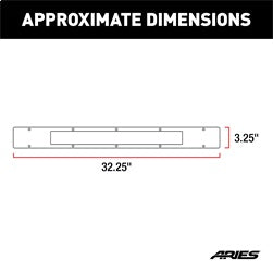 ARIES PC20OS - Pro Series 30-Inch Brushed Stainless Light Bar Cover Plate