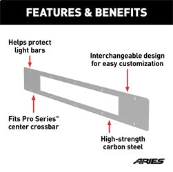 ARIES PC20OS - Pro Series 30-Inch Brushed Stainless Light Bar Cover Plate