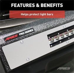 ARIES PC20OS - Pro Series 30-Inch Brushed Stainless Light Bar Cover Plate