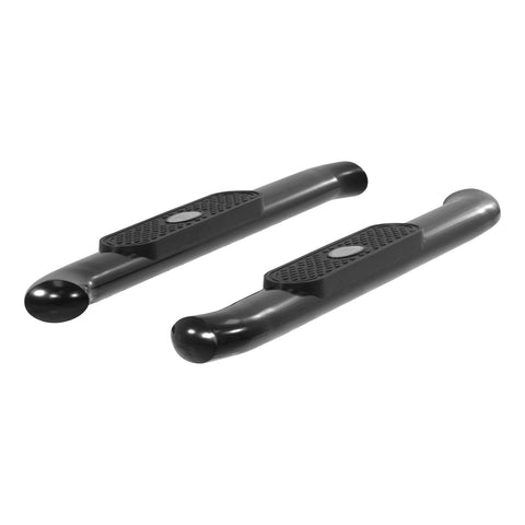 ARIES S224048 - 4 Black Steel Oval Side Bars, Select Silverado, Sierra 1500, 2500, 3500