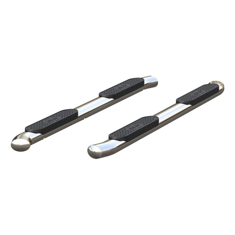 ARIES S224054-2 - 4 Polished Stainless Oval Side Bars, Select Silverado, Sierra 1500 Extended Cab