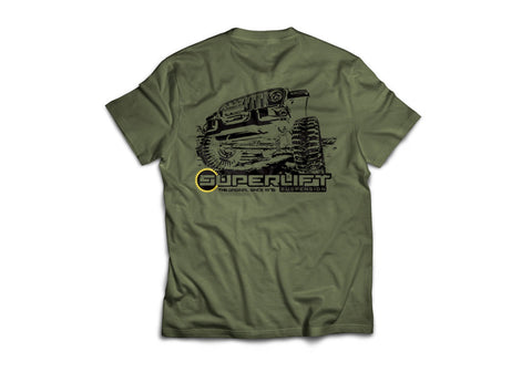 Superlift MGL Military Green Frost Large T- Shirt