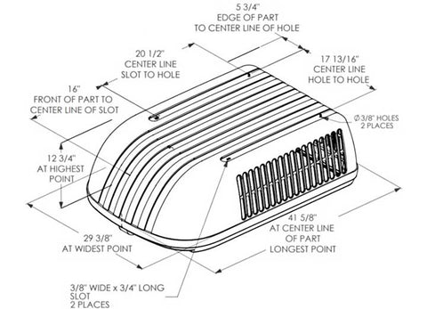 Maxxair 00-325001 TUFFMAXX A/C SHROUD