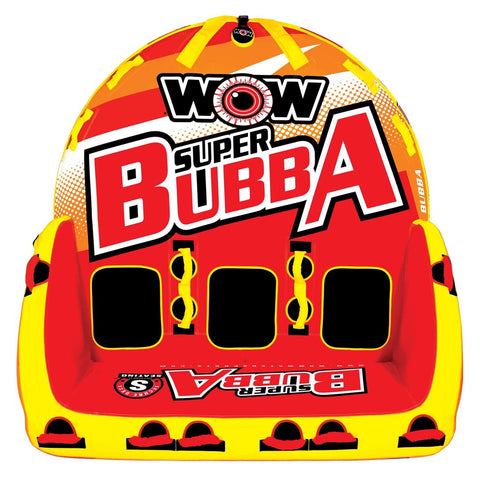 World of Watersports 17-1060 Towable Tube Super Bubba 1 To 3 Riders/ 510 Pound Load Capacity