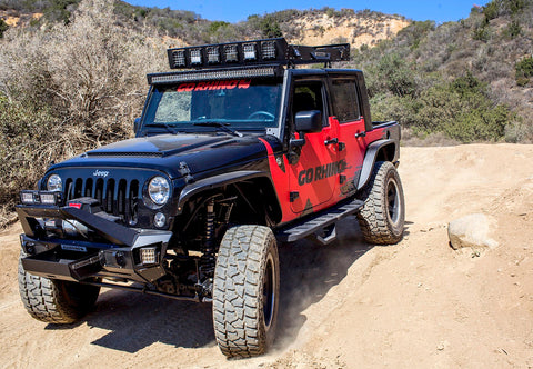 Go Rhino RB20 Slim Black Running Boards Textured Powder Coated
