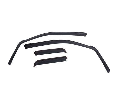 EGR 572865 - 19-23 Ram 2500/3500 In-Channel Window Visors Front/Rear Set Matte Black Crew Cab