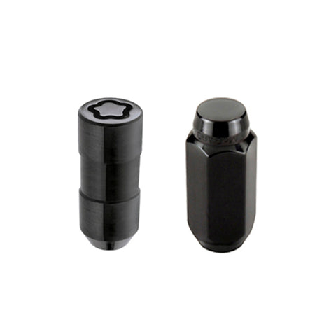 McGard 6 Lug Hex Install Kit w/Locks (Cone Seat Nut) M14X2.0 / 13/16 2.25in. Length - Black