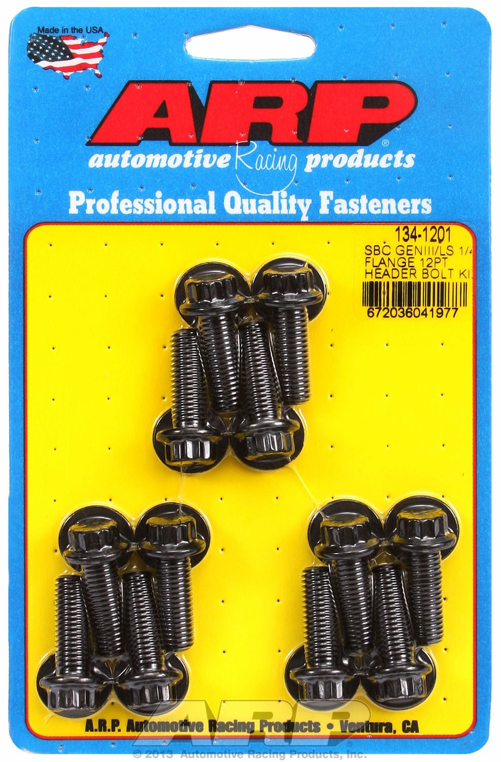 ARP Auto Racing 134-1201 Exhaust Header Bolt For Use With Chevy LS V8 Engines M8 Th