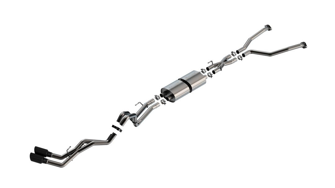 Borla 140939BC Exhaust System Kit S-Type Cat Back System T-304 Stainless Steel Wit