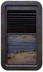 AP Products 015-201512 Window Shade Thin Shade Fits With Most RV Doors Complete Unit Black