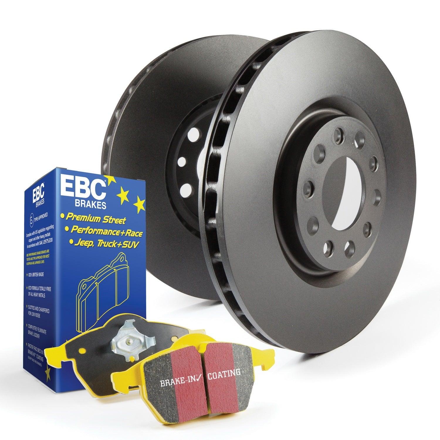 EBC Brakes S13KF1490 OE Quality replacement rotors, same spec as original  parts using G3000 Grey iron