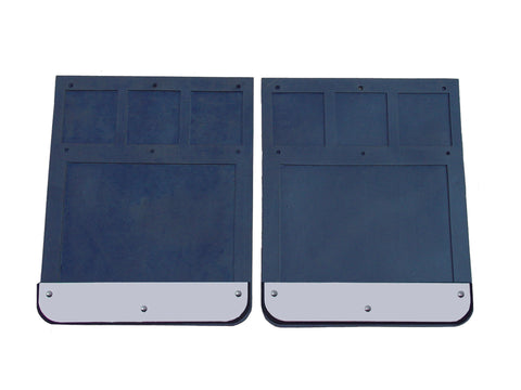 Go Industries S70736SET Dual Wheel Stainless Mud Flap Set