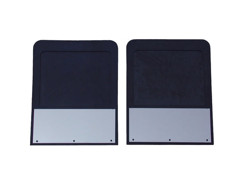 Go Industries S70764SET Dual Wheel Stainless Mud Flap Set