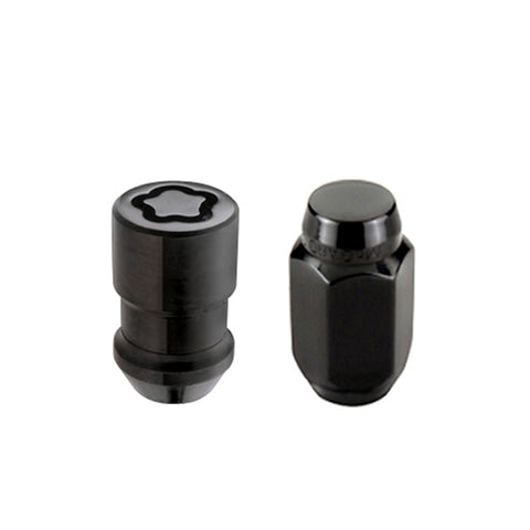 McGard Jeep Wrangler Hex Install Kit (Cone Seat) 1/2-20 / 13/16 (18 Lug Nuts 5 Locks) - Black
