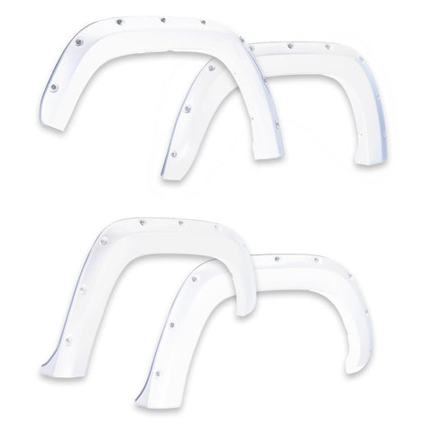 EGR 14+ Chev Silverado 6-8ft Bed Bolt-On Look Color Match Fender Flares - Set Summit White