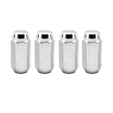 McGard Hex Lug Nut (Cone Seat) M14X1.5 / 13/16 1.945in. Length (4-Pack) - Chrome