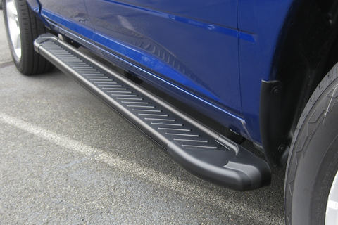 MyTruckPoint Romik USA 61342419 Running Board, RAL-T Series, Black Powder Coated, Aluminum With Coated End Caps
